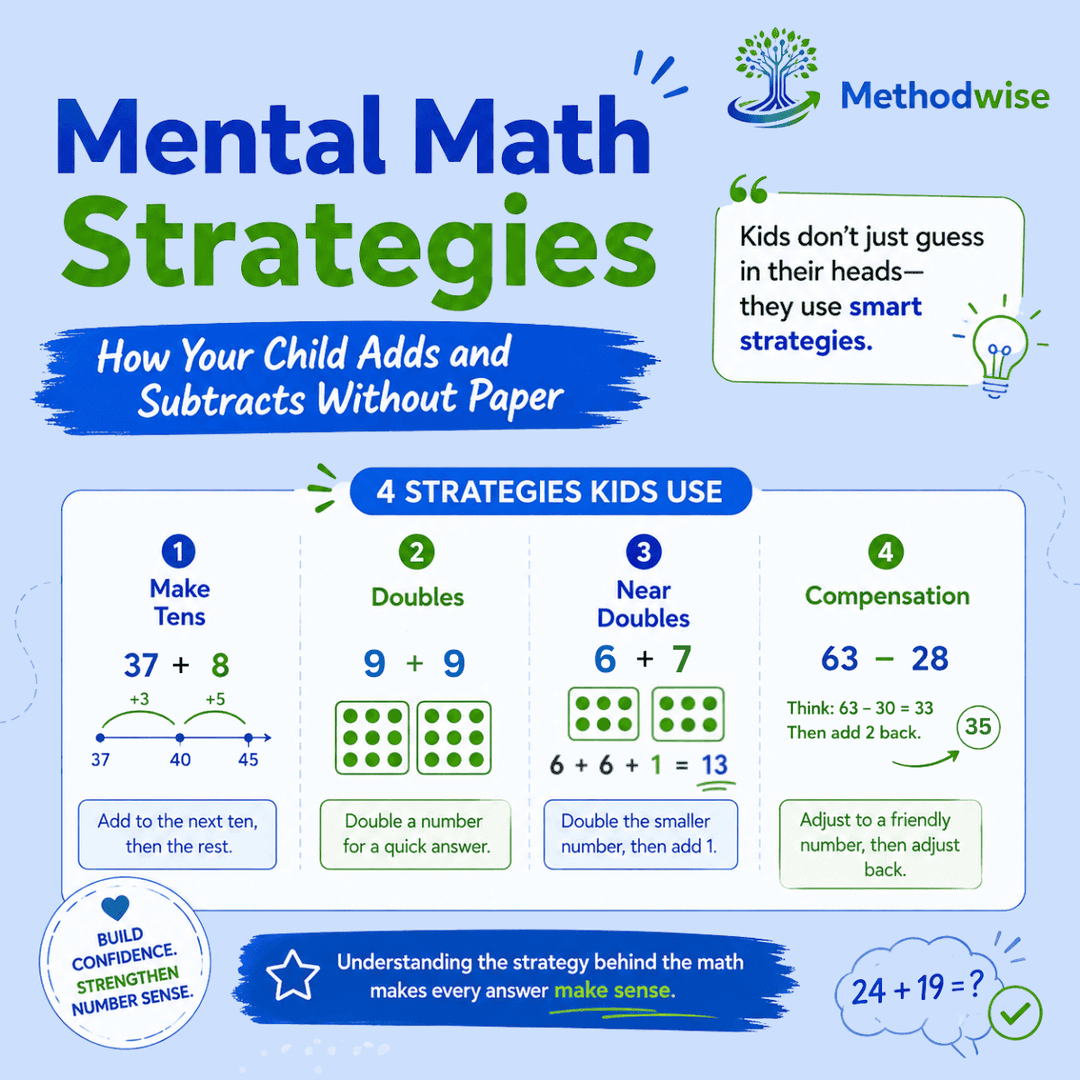 What Are Mental Math Strategies? A Parent's Guide to How Kids Add and Subtract in Their Heads