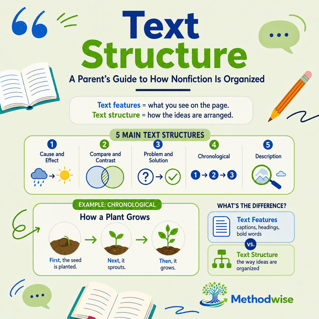 What Is Text Structure? A Parent's Guide to How Nonfiction Is Organized